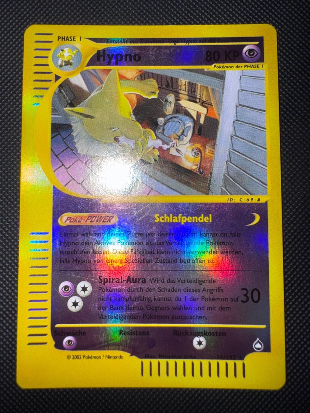 Pokémon Cartes à collectionner: Pokemon Hypno Reverse Holo 16/147 - Aquapolis - DE – D'occasion à Erstfeld par PokeSandero 1