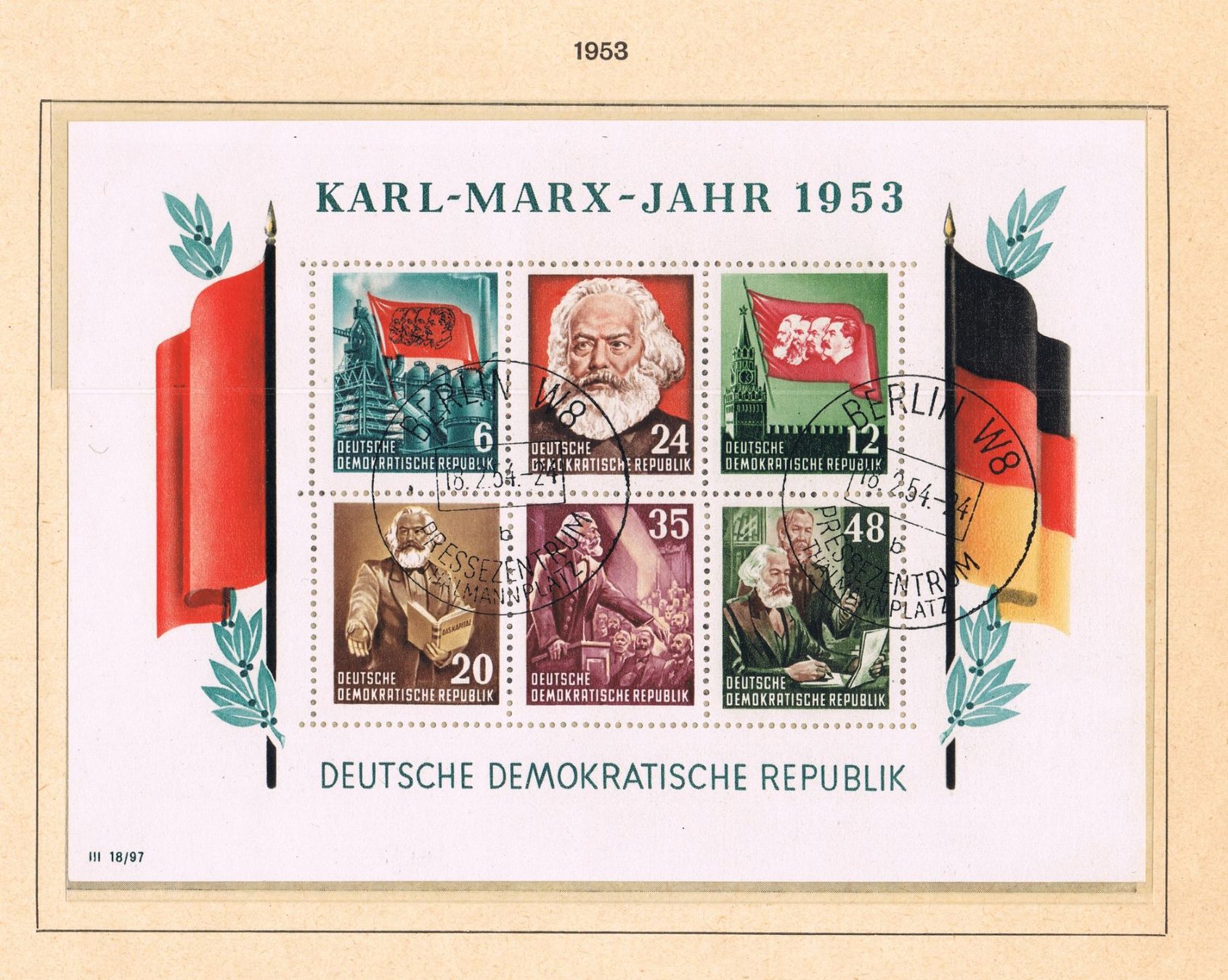 Tutti i francobolli: komplette DDR Sammlung – Usato da Biberstein venduto da Jura39 3