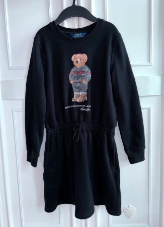 Ralph Lauren girls Polo bear sweater dress 8 10 Y 140 cm NEW