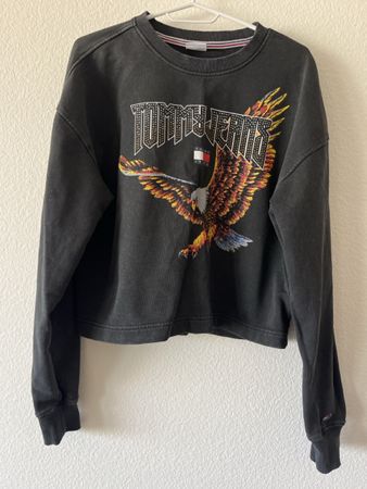 Tommy Jeans Damen Sweatshirt  Adler Print Streetwear vintage