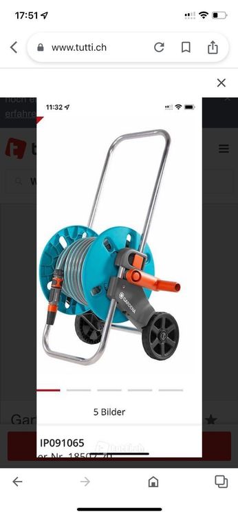 Gartenschlauch inkl Wagen Gardena 20m Kaufen auf Ricardo