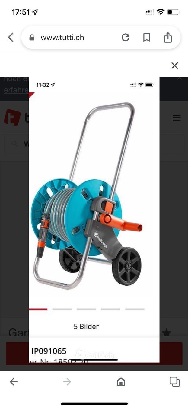 Gardena Rohre & Schläuche: Gartenschlauch inkl Wagen Gardena 20m – Neu (gemäss Beschreibung) aus Amriswil von einkaufverkauf