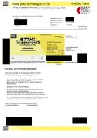 Tickets für STIHL Team-WM 2026 am 30.10.2026