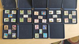 Vintage Pro Juventute Pin Briefmarken Sammlung
