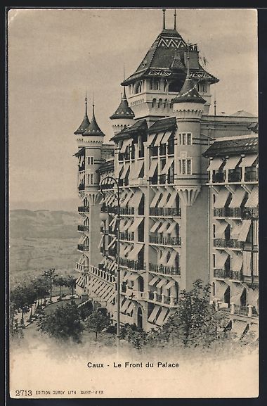 Cartoline postali: AK Caux, Le Front du Palace, 1904 – Usato da Berlin venduto da bartko-reher
