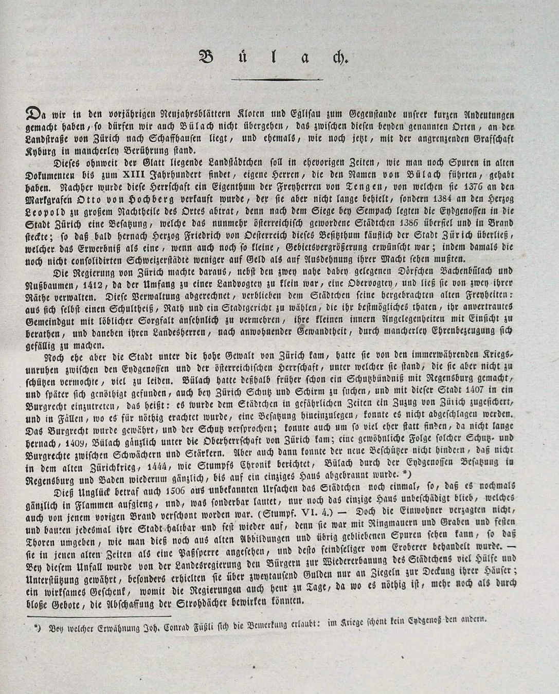 Incisioni: Bülach  Neujahrsblatt 1831 mit Ansicht selten – Usato da Rafz venduto da Helvet32 2