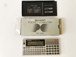 SHARP PC 1430 Pocket-Computer Basic Vintage Calculator OVP