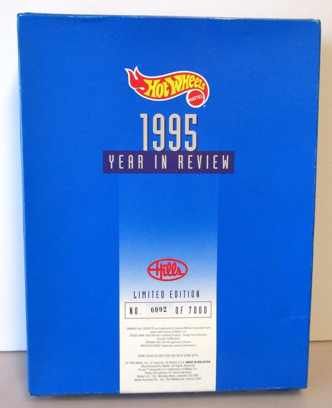 Hot Wheels Modellini d'auto: 12 HOT WHEELS COFFRET " HILLS 1995 " - 14065 – Nuovo e nell'imballaggio originale da Chêne-Bourg venduto da breno56 2