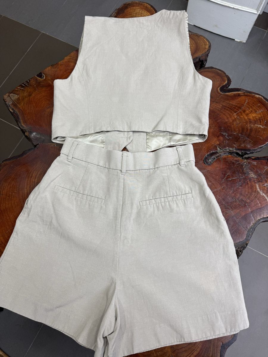 Zara Lotti di vestiti: Zara Weste + Shorts Set Gr. S Beige Sommer – Nuovo (secondo la descrizione) da Oftringen venduto da Makeq 3