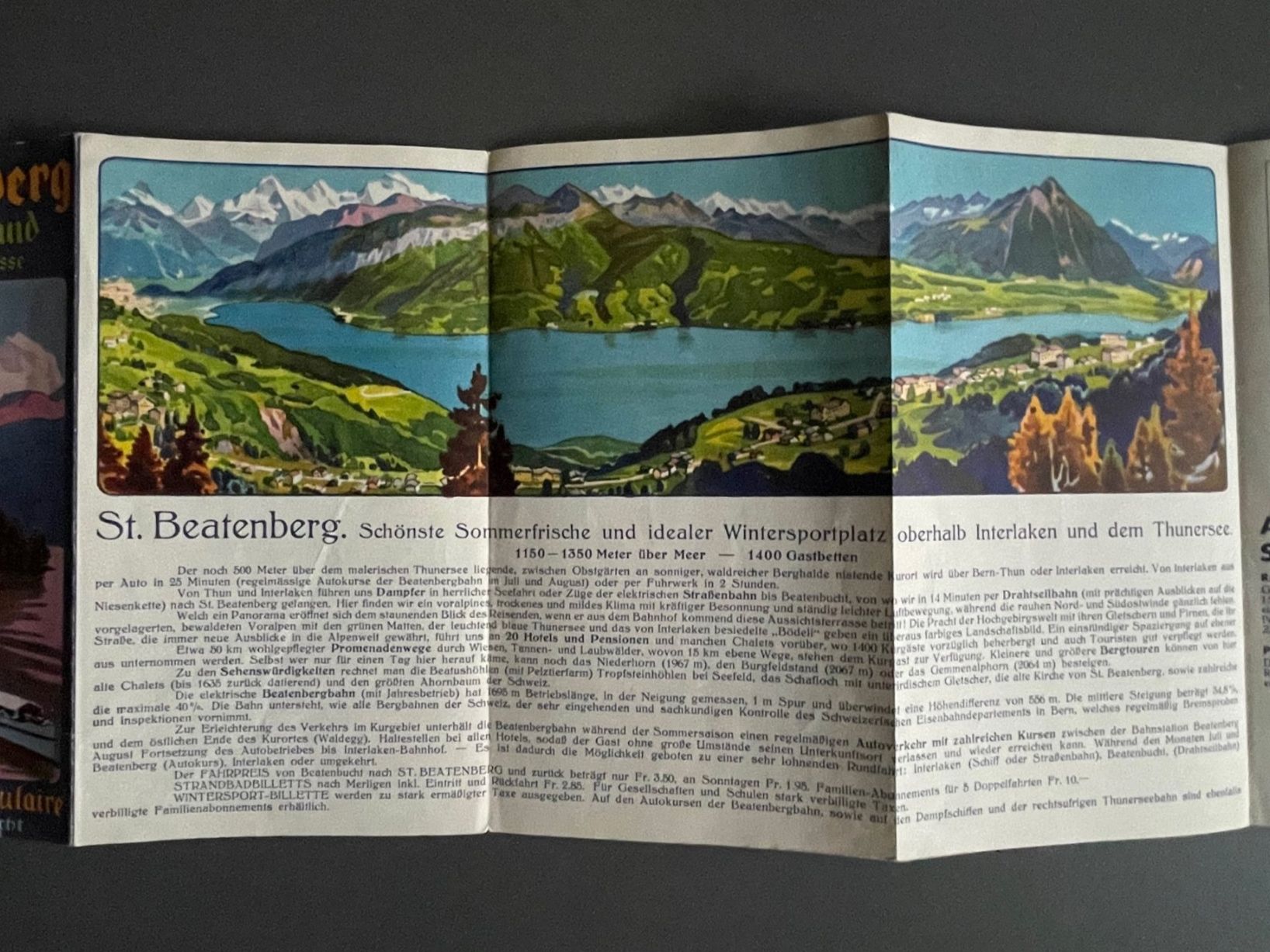 Dokumente: St. Beatenberg Drahtseilbahn /Bergbahn Dampfschiff Thunersee – Gebraucht aus Luzern von oh_08 1