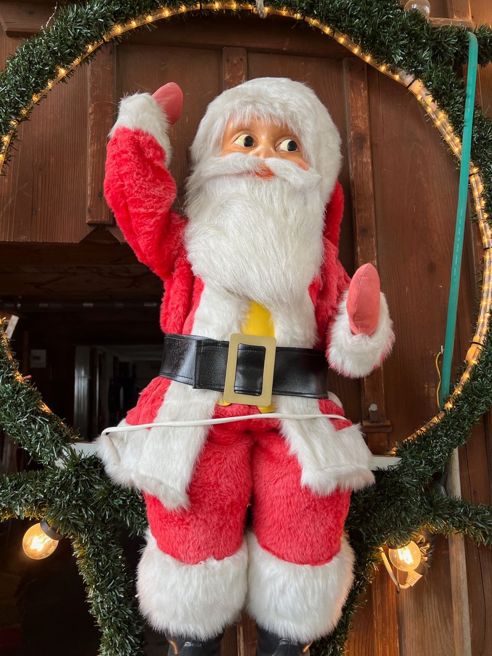 Tutte le decorazioni: Samichlaus im beleuchteten Stern mit Lichter – Nuovo (secondo la descrizione) da Hauptwil venduto da Johne0 1