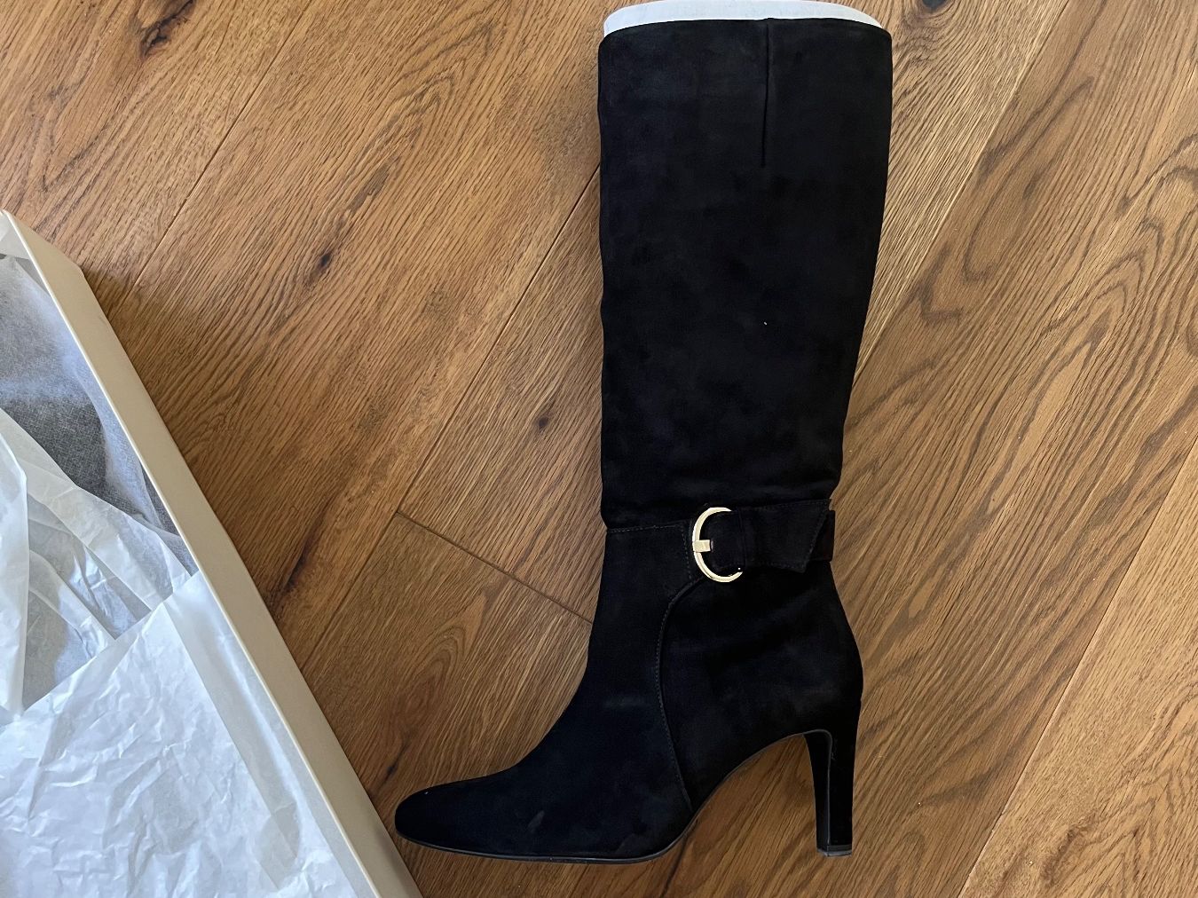 Högl Scarpe da donna: Wildlederstiefel schwarz NEU Gr. 38 – Nuovo e nell'imballaggio originale da Frauenfeld venduto da Laxmi81