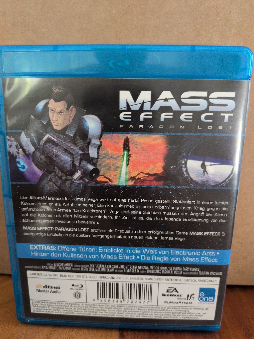 Tutti i DVDs: Mass Effect Paragon Lost Blu-ray – Usato da Thun venduto da Pizzamike 1