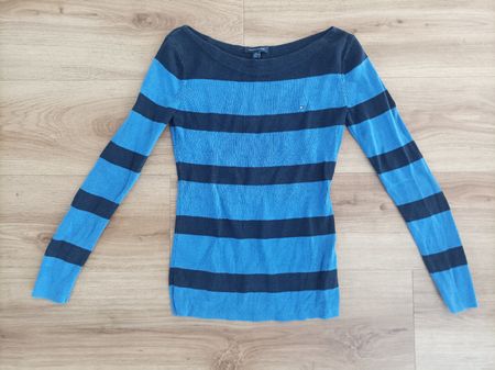 Tommy Hilfiger Damen-Pullover "blau gestreift" (Grösse XXS)
