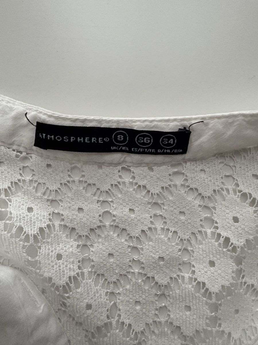 Camicette: Weisses Sommer Top, Atmosphere, Gr. 34, Damenmode – Usato da Winterthur venduto da nik_pr58 1