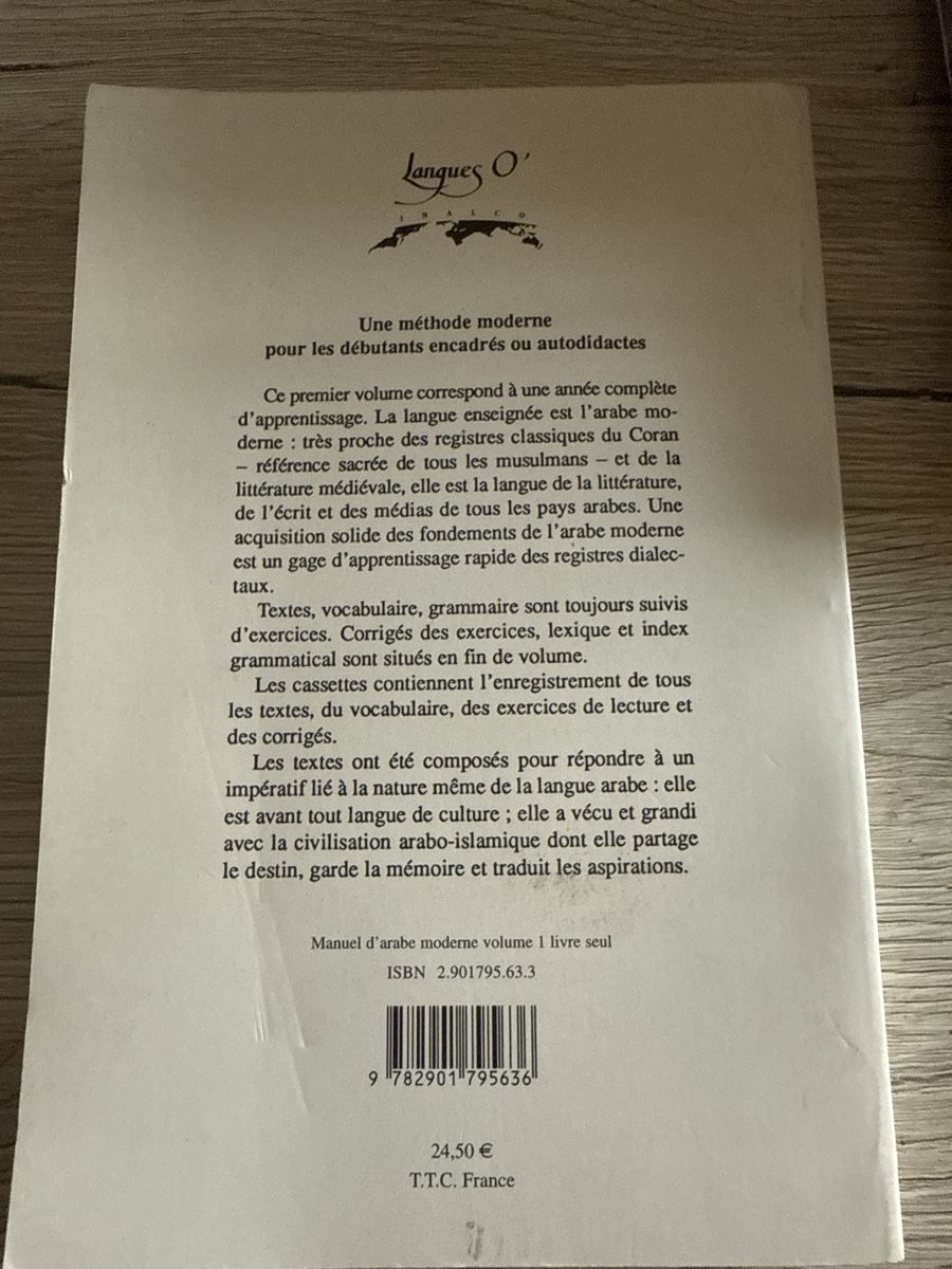 Libri: Manuel D’Arabe Moderne volume 1 – Nuovo (secondo la descrizione) da Genève venduto da DoualS 1
