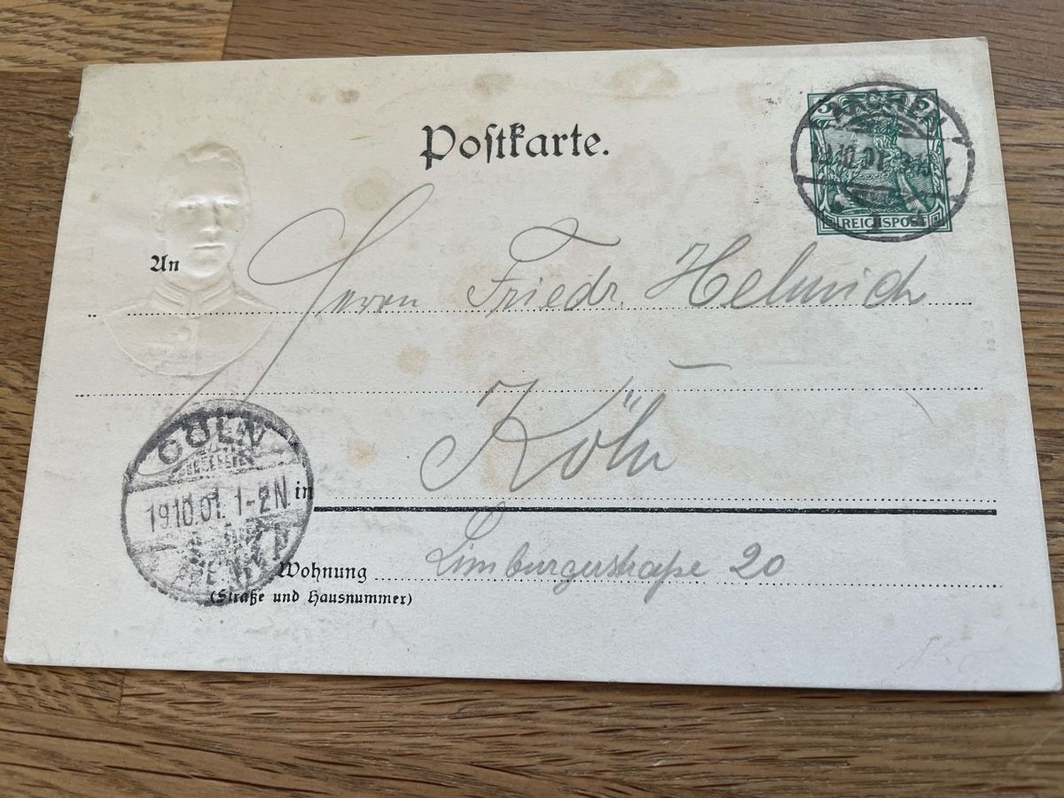 Cartoline postali: Prägekarte Kaiser Wilhelm  Enthüllung 1901 – Usato da Roggwil TG venduto da Lphila 1