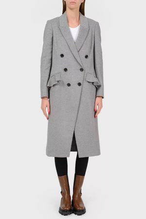 Burberry Doppelreihiger Wollmantel in grau  Gr.IT40 (36)