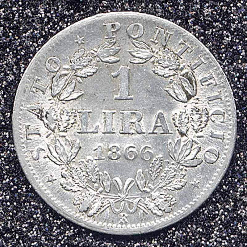 Tutti le monete: Münze antik Vatikan Silber "1866" – Usato da Zug venduto da BAMBI51 1