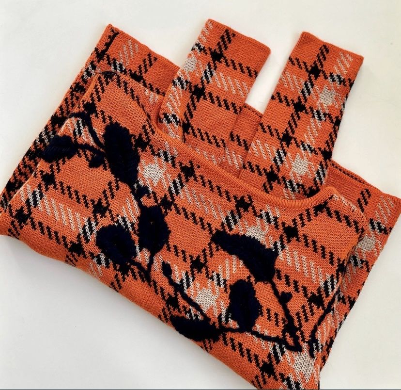 Maglioni & Felpe: Max&Co. Strickpullover in Orange-Schwarz kariert, Gr. 36-38 – Usato da Jona venduto da Flamingoo 6