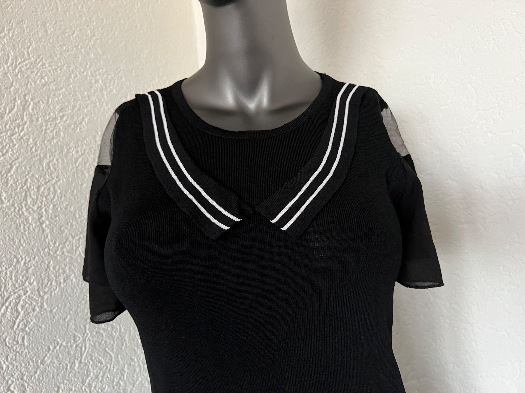 Vestiti: Strickkleid Minikleid Abendkleid Schwarz Gr S M – Usato da Frenkendorf venduto da Style365 3