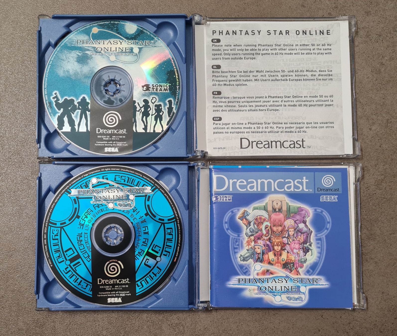 Sega Giochi: DREAMCAST Phantasy Star Online 1 + 2 - im Bundle! – Usato da Birsfelden venduto da Dealgoenner24 1