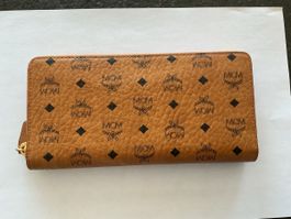 MCM Portemonnaie Cognac in Leder