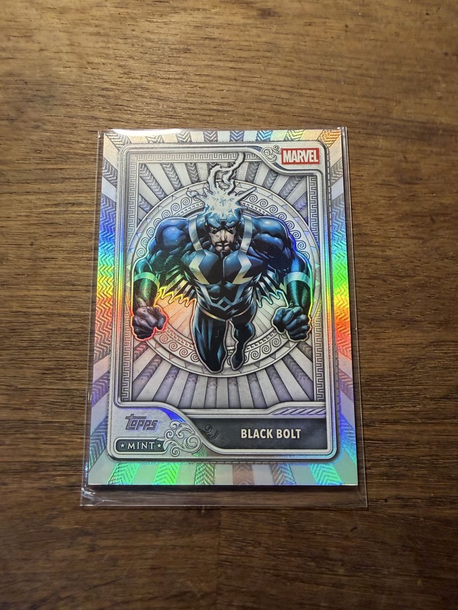 Topps Carte collezionabili: 2026 Topps Marvel Mint Black Bolt Silver Card – Nuovo (secondo la descrizione) da Goldach venduto da pipinio