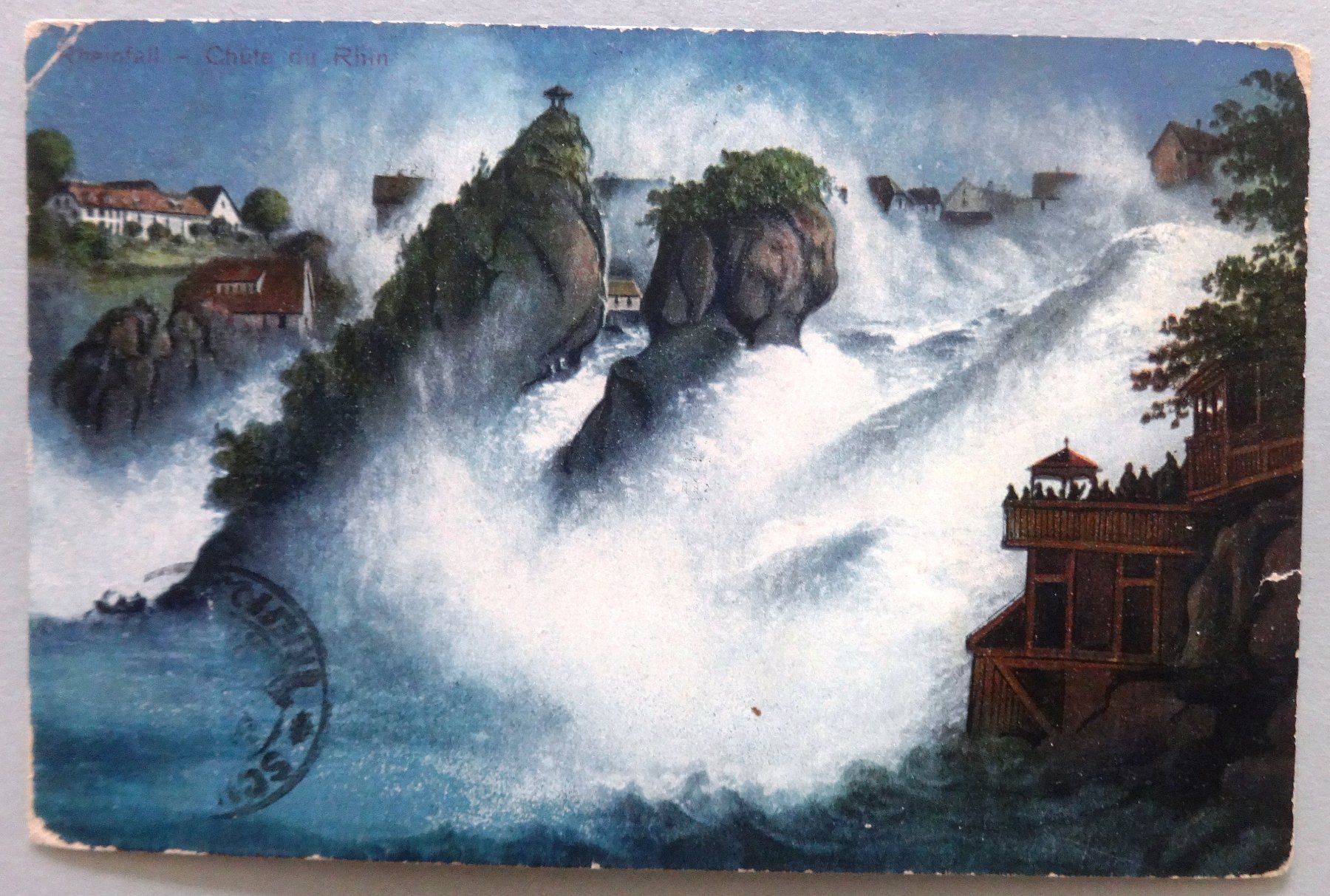 Ansichtskarten: Rheinfall - Chutes du Rhin – Defekt aus Fétigny von Billy2miny