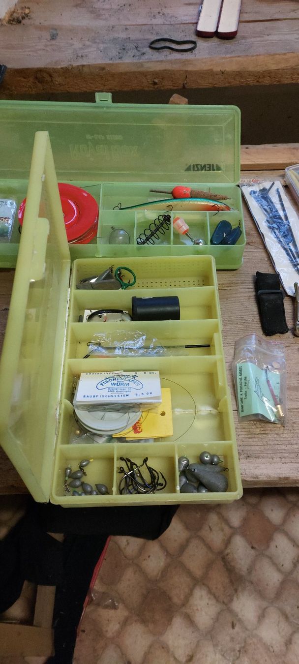 Borse: Angler Tasche  Angel set mit Kunsstoff Box – Usato da Brislach venduto da ericCH 2