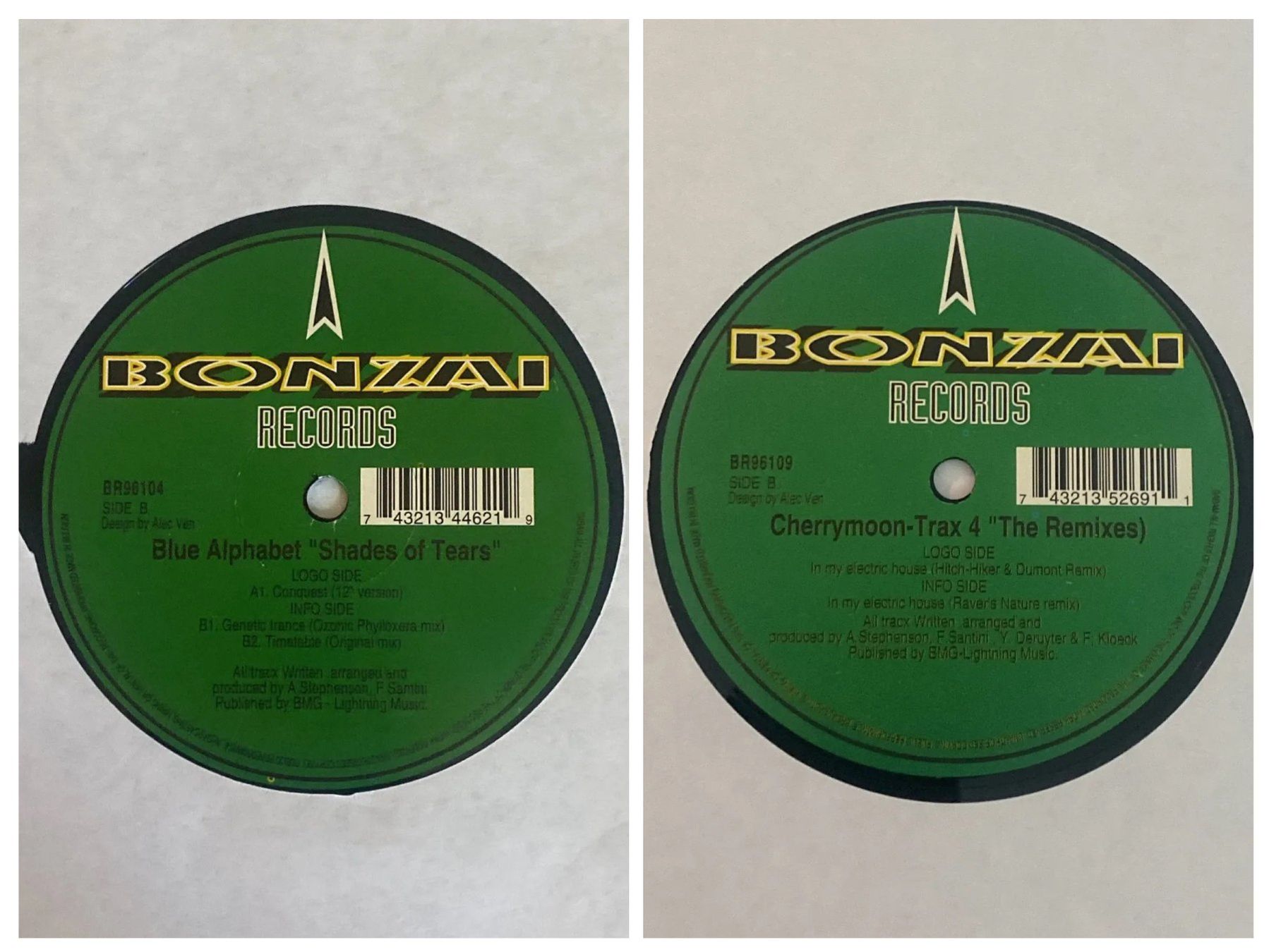 Dischi in vinile: 12 Vinyls Techno Bonzai Records – Usato da Thun venduto da charles75 1