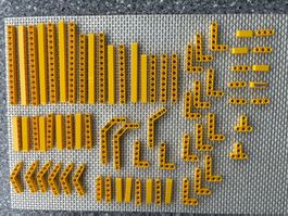 Lego Technik gelbe runde Lochbalken LotZ