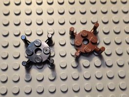Lego 2x Platte 2x2 rund mit 4 Haltestangen(98284)