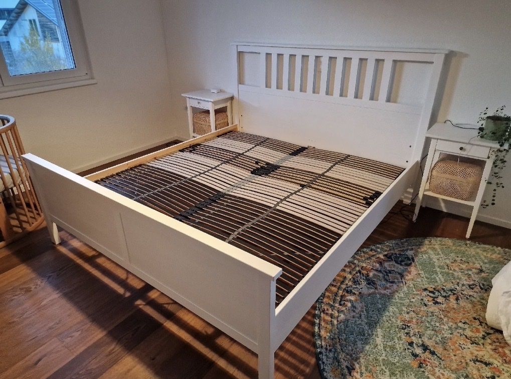 Ikea Letti: Ikea Hemnes Bett 180x200 + Matratzen – Usato da Frauenfeld venduto da Saskiatamara 6