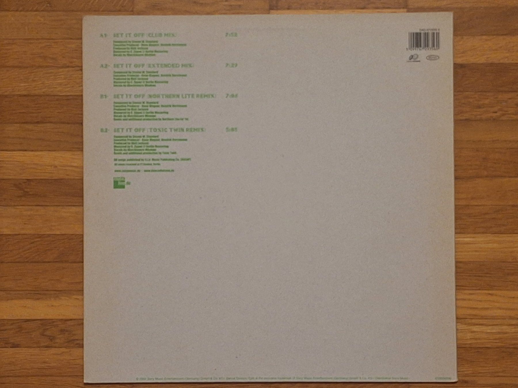 Dischi in vinile: Electric Blue, Set It Off - 12" Maxi DE 2002 – Nuovo (secondo la descrizione) da Oberentfelden venduto da Musicud 1