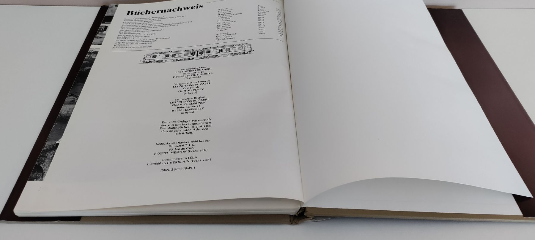 Livres: Buch - "Geschichte der Lötschbergbahn" - Patrick Belloncle – D'occasion à Boswil par MAF_952 1