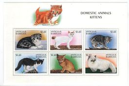Block "Katzen". Antigua und Barbuda.