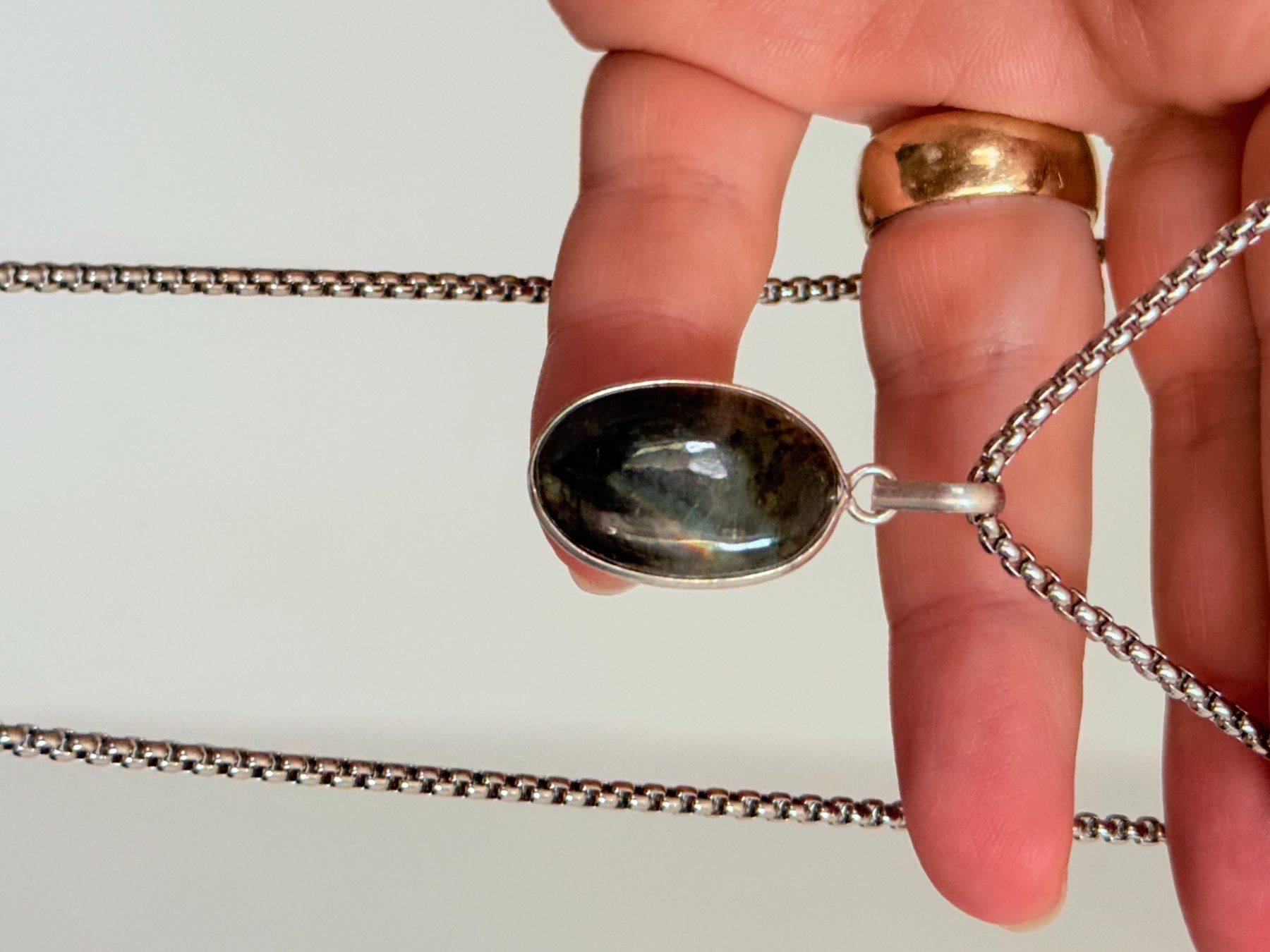 Catenine: Labradorite Gemstone Handmade Jewelry necklace – Nuovo e nell'imballaggio originale da Genève venduto da AGBERG 2