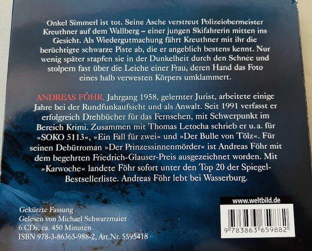 Hörbücher: Hörbuch Schwarze Piste – Gebraucht aus Kaiserstuhl AG von Lob 1