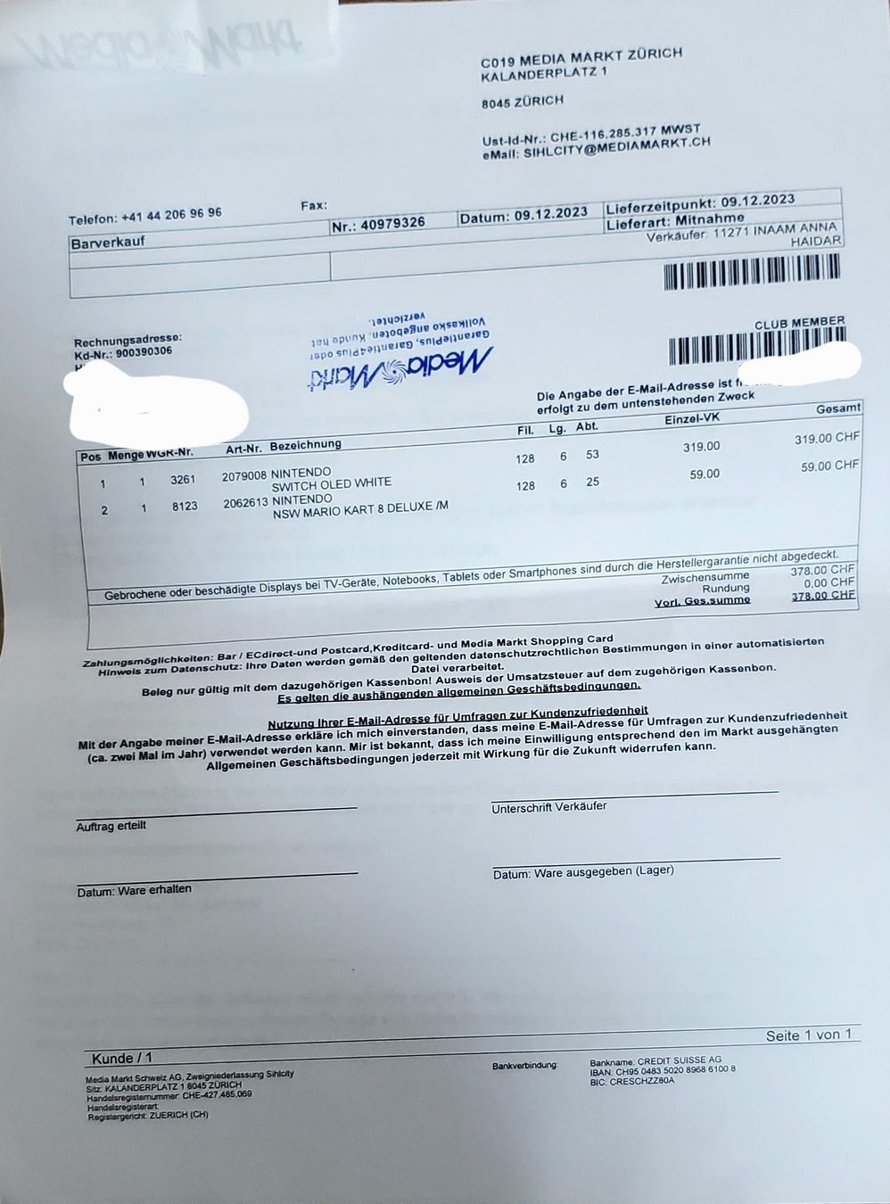 Nintendo Consoles: NINTENDO SWITCH – Neuf (Voir description) à Zürich par 5183840711 5