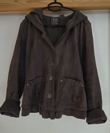 Veste marron avec capuche, taille S, Nine, bon état