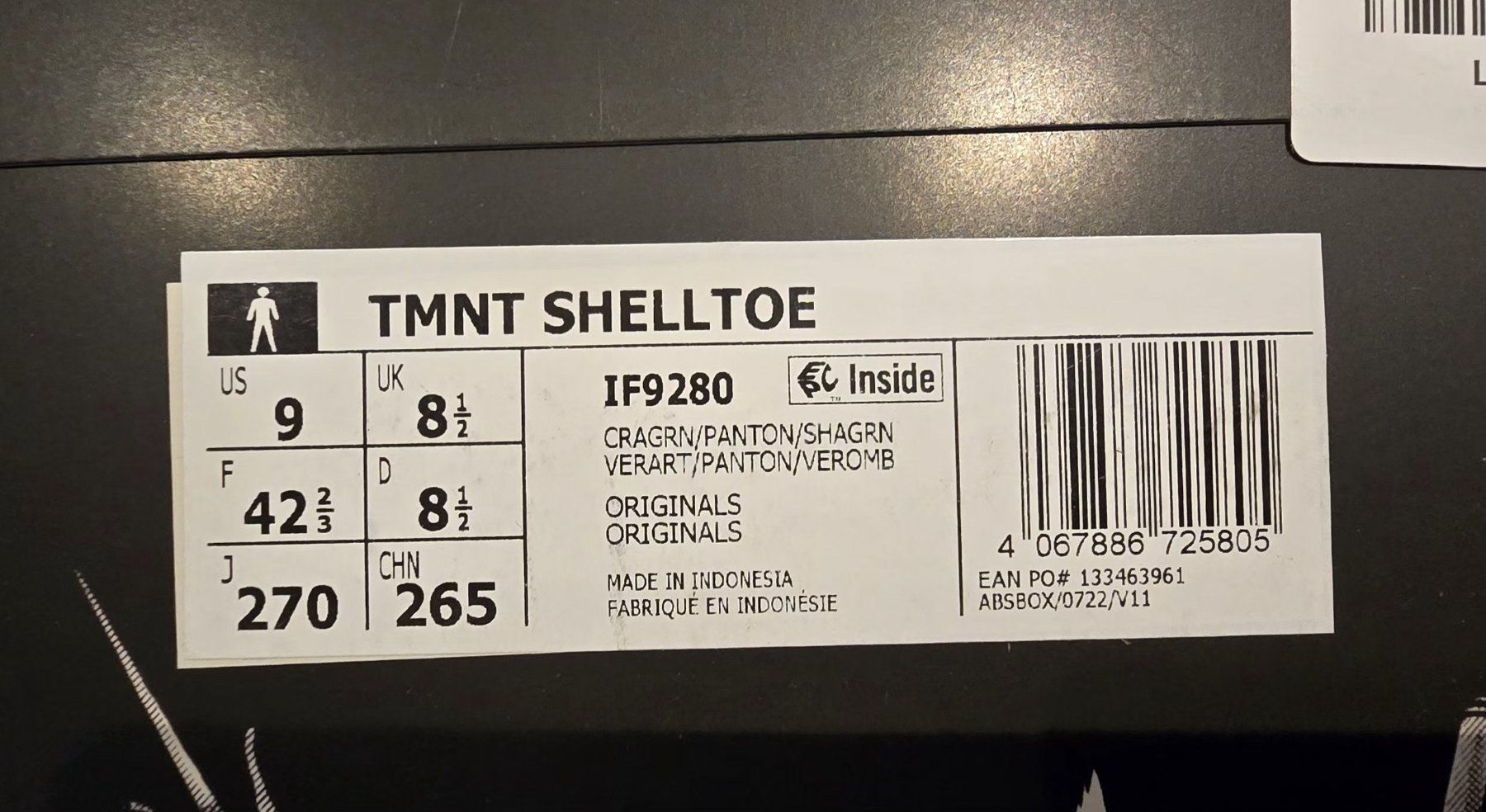 Adidas Scarpe da uomo: Adidas Superstar Shelltoe Green TMNT US9 – Nuovo e nell'imballaggio originale da Spiez venduto da Jeepnjim 3