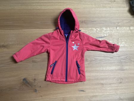Mädchen Softshelljacke Gr. 98 rosa warm gefüttert Herbst Win