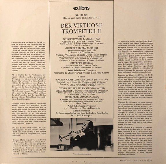Dischi in vinile: Der virtuose Trompeter II (LP, Scherbaum) – Usato da Grüningen venduto da azulamarillo_vinyl 1