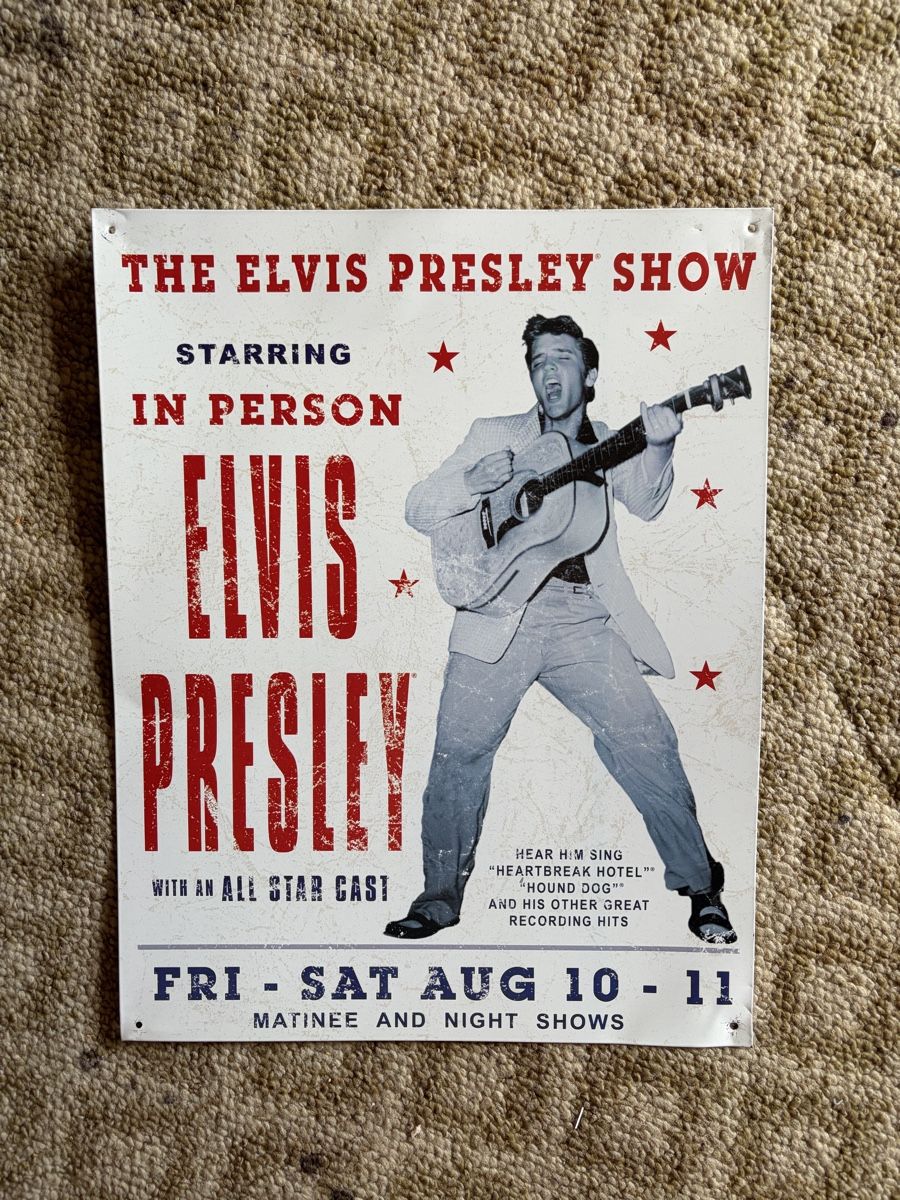 Insegne: Blechschild ELVIS PRESLEY – Usato da Inkwil venduto da RetrOhyeah_Schweiz
