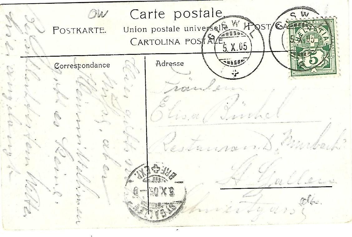 Cartoline postali: Giswil Dorfansicht – Usato da Wetzikon ZH venduto da Brulu100 1