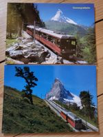 2er Set Ansichtskarten Gornergratbahn