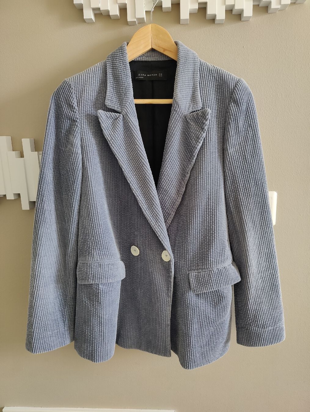 Zara Giacche: Zara Cord Blazer Gr. XS hellblau – Usato da Stettfurt venduto da gutzli_al