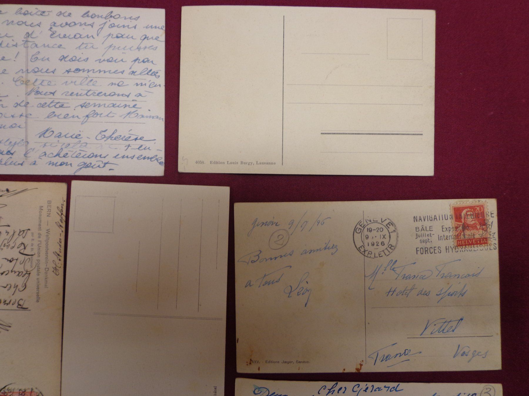 Cartoline postali: Antike Postkarten Ansichtskarten Schweiz Sammlung 10 Stück – Usato da Andeer venduto da Baerenburger 6