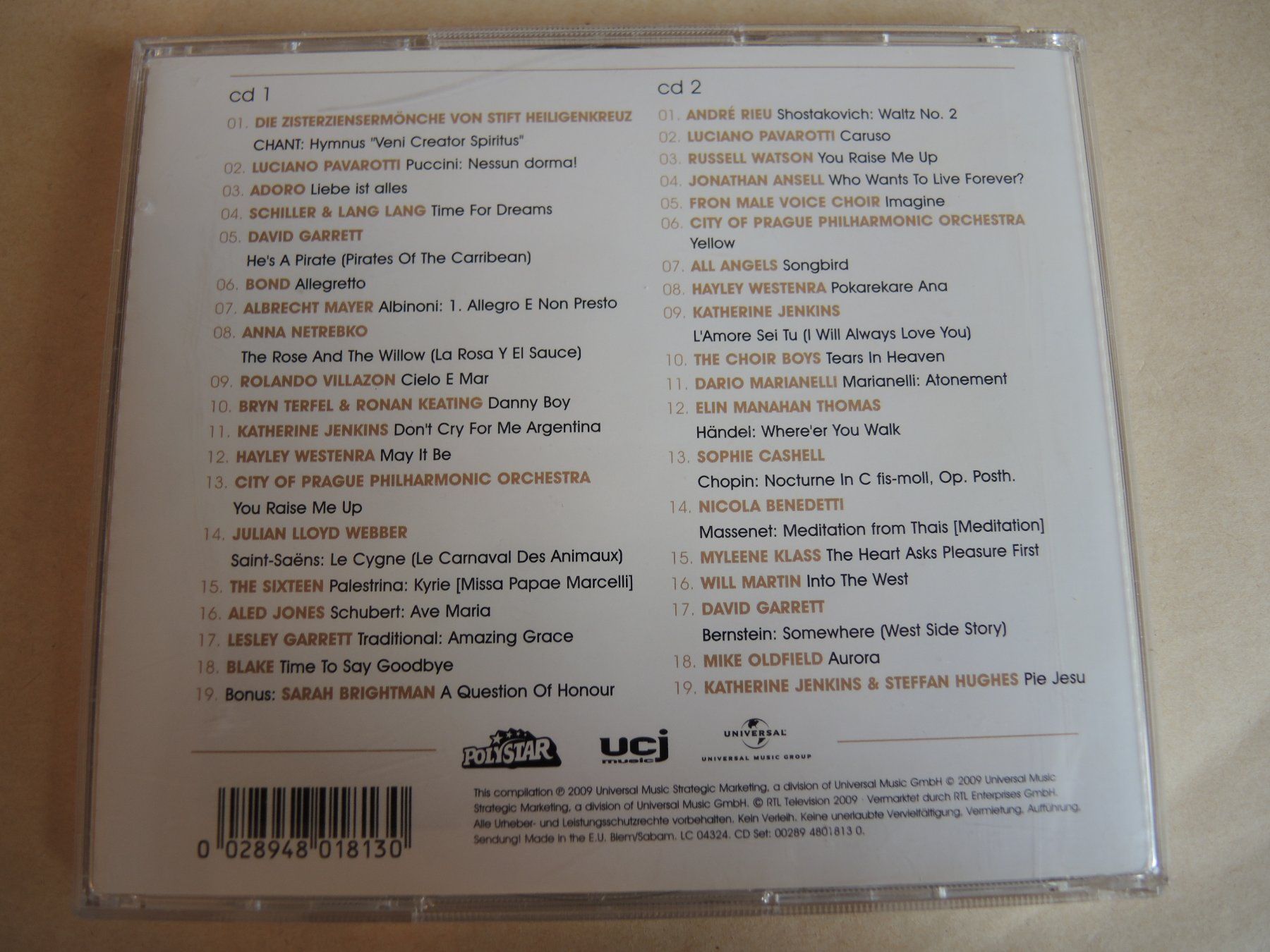 CDs: RTL Klassik Doppel CD    Pavarotti  Rieu  Netrebko .... – D'occasion à Rorschach par maeck8 4